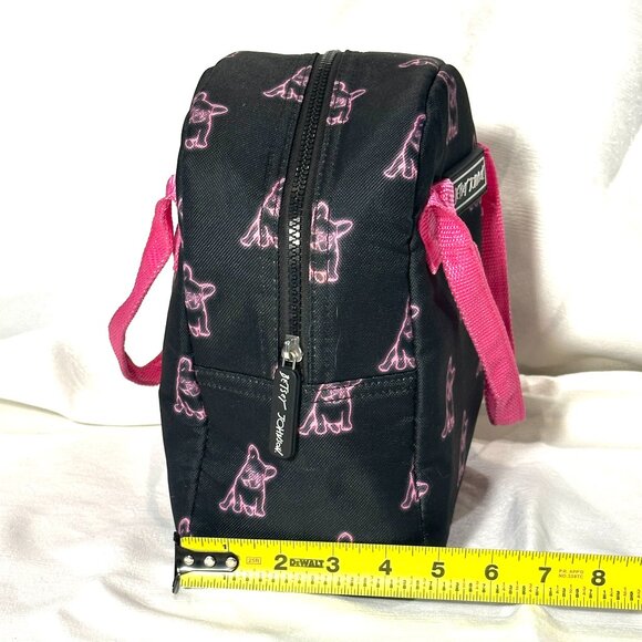 Betsey Johnson Lunchbox with Pink Dog Design - Picture 5 of 5